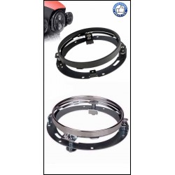 Cerclage noir ou chrome pour phare daymaker en 7"