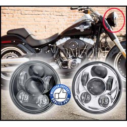 Phare daymaker 5 3/4"  noir ou chrome pour Harley
