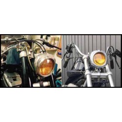 Bikers-Custom : Phare avant custom kulture pour Harley, custom