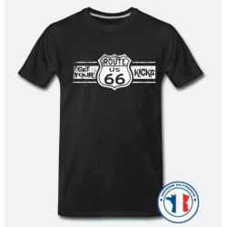 Bikers-Custom : T shirt biker get your kicks 66