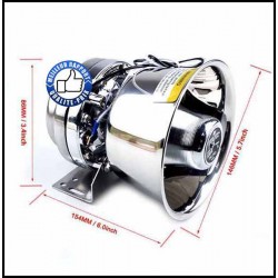 Bikers-Custom : Haut parleur, speaker chrome seul de 200w