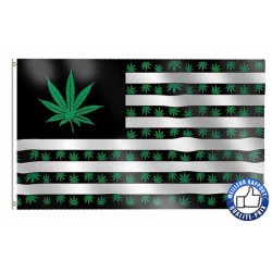 Drapeau biker Marijuana