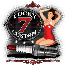 Bikers-Custom : T shirt biker lucky seven custom