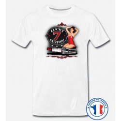 Bikers-Custom : T shirt biker lucky seven custom