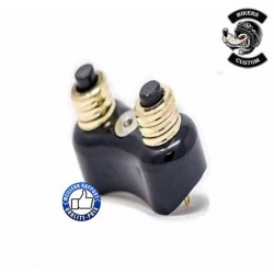 Bikers-Custom : Boutons poussoirs de guidon 2 plots.