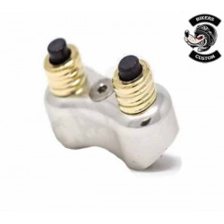 Bikers-Custom : Boutons poussoirs de guidon 2 plots.