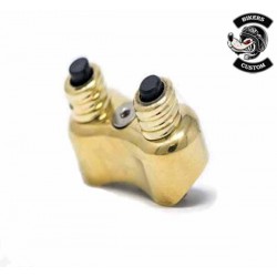Bikers-Custom : Boutons poussoirs de guidon 2 plots.