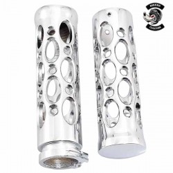 Bikers-Custom : Poignées de guidon custom round hole