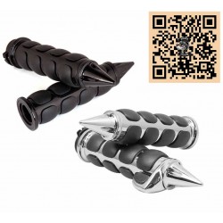 Poignées de guidon custom spike avec repose poignet
