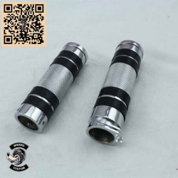 Poignées de guidon alu grip pour custom et Harley