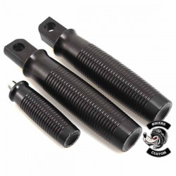 Bikers-Custom : Kit Poignées de guidon et repose pieds pour custom et Harley