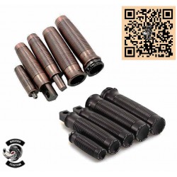 Kit Poignées de guidon et repose pieds pour custom et Harley