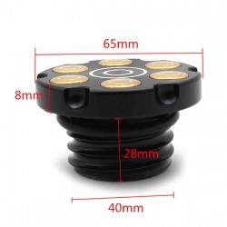 Bikers-Custom : Bouchon de réservoir bullets