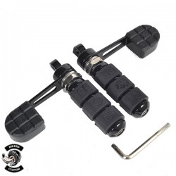 Bikers-Custom : cales pieds moto avec repose talon pour Harley Davidson