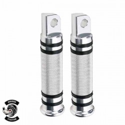 Bikers-Custom : cales pieds riders noir ou chrome pour harley et custom