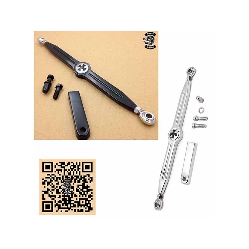 Bikers-Custom : Tringles de changements de vitesses croix de malte pour Harley